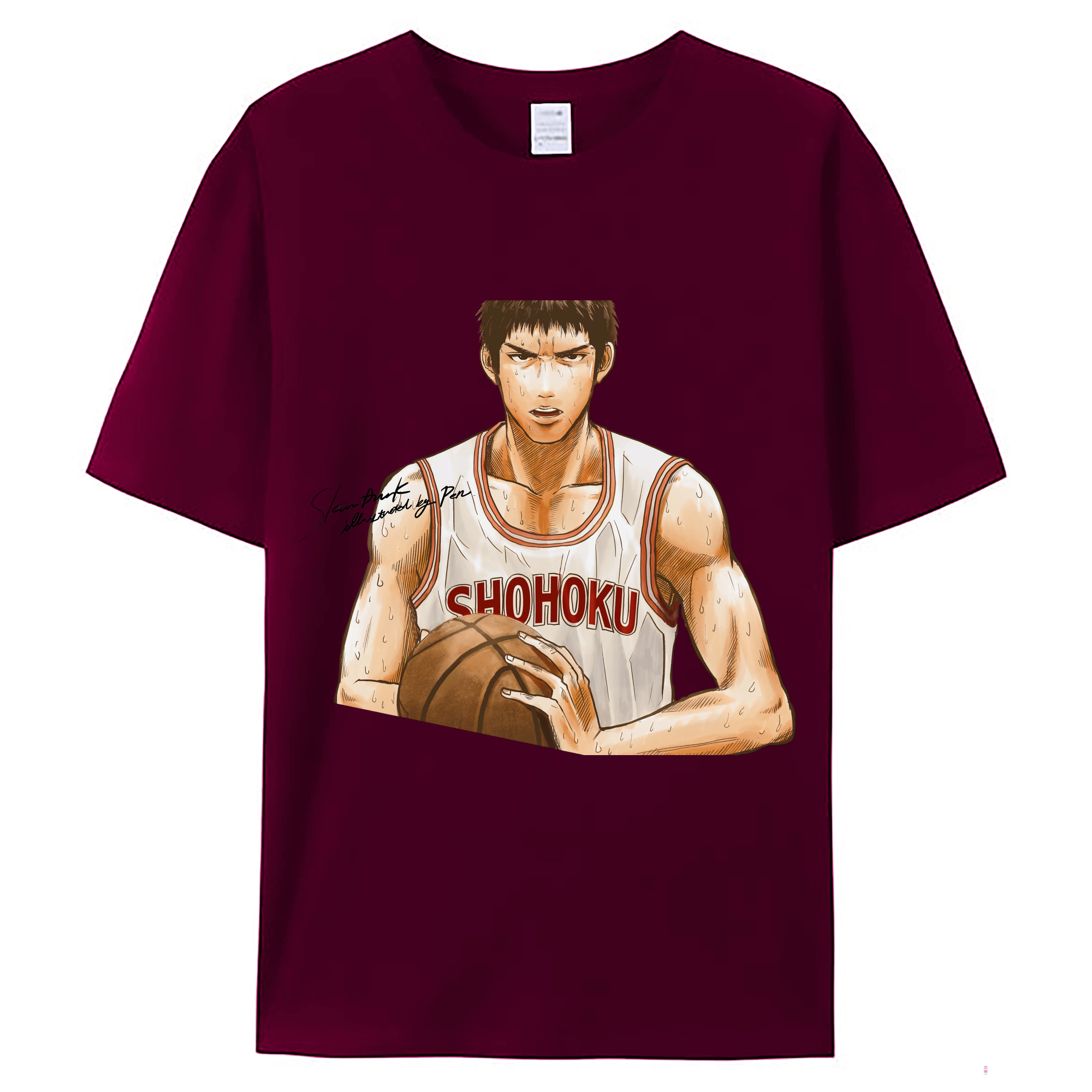 （画像用） SLAM DUNK／スラムダンク レディースカジュアルプリントTシャツ（綿100％）